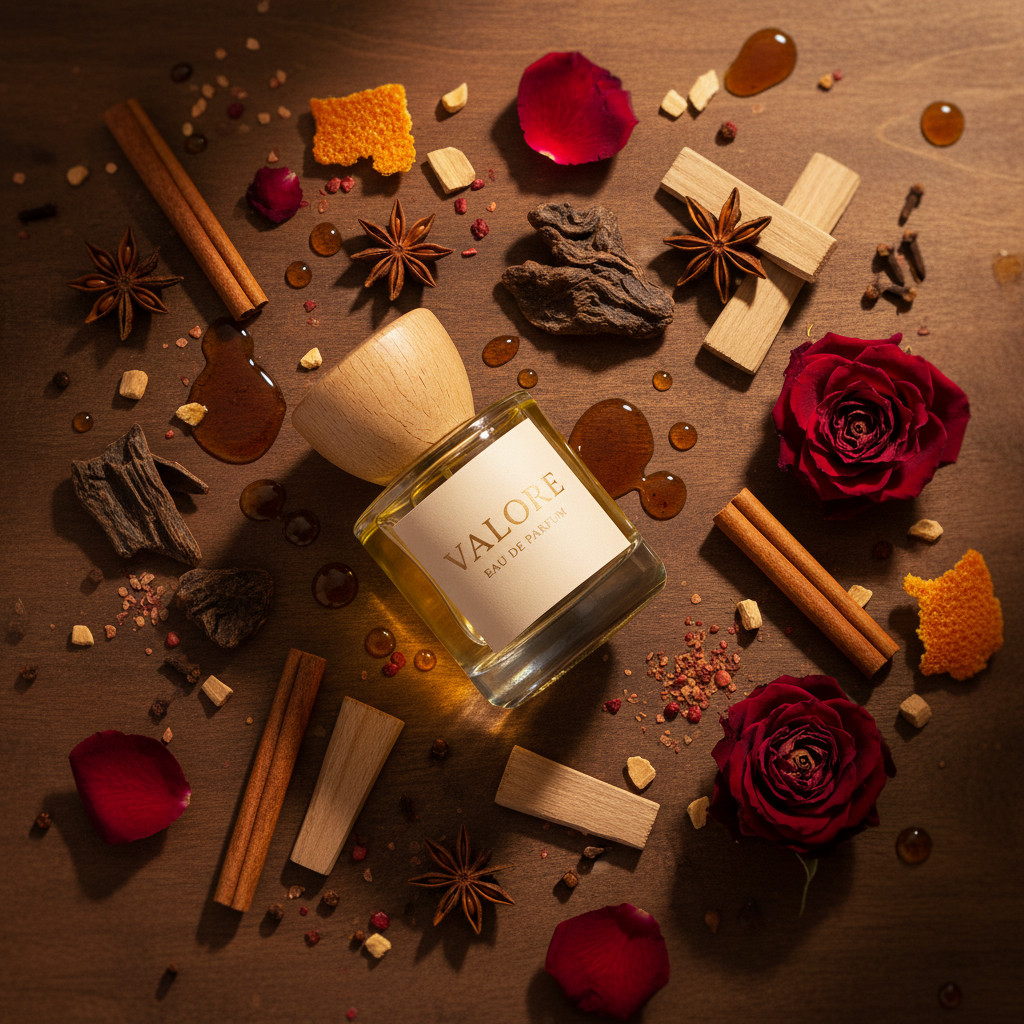 Asfhan Oud Oil flat lay